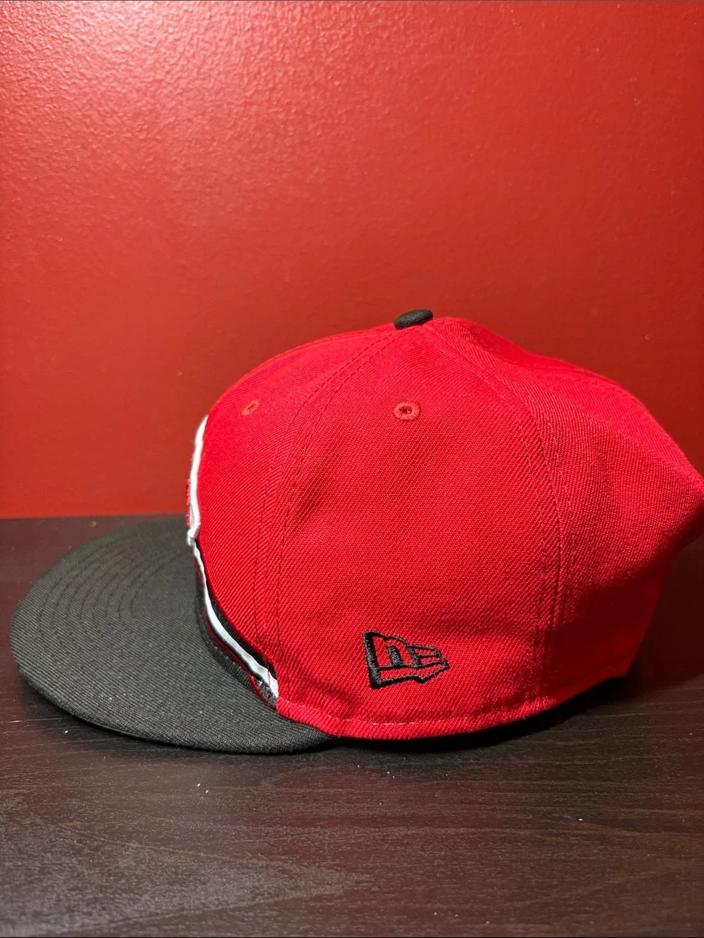 New Era Kansas City Chiefs Red & Black Flatbill Snapback Hat